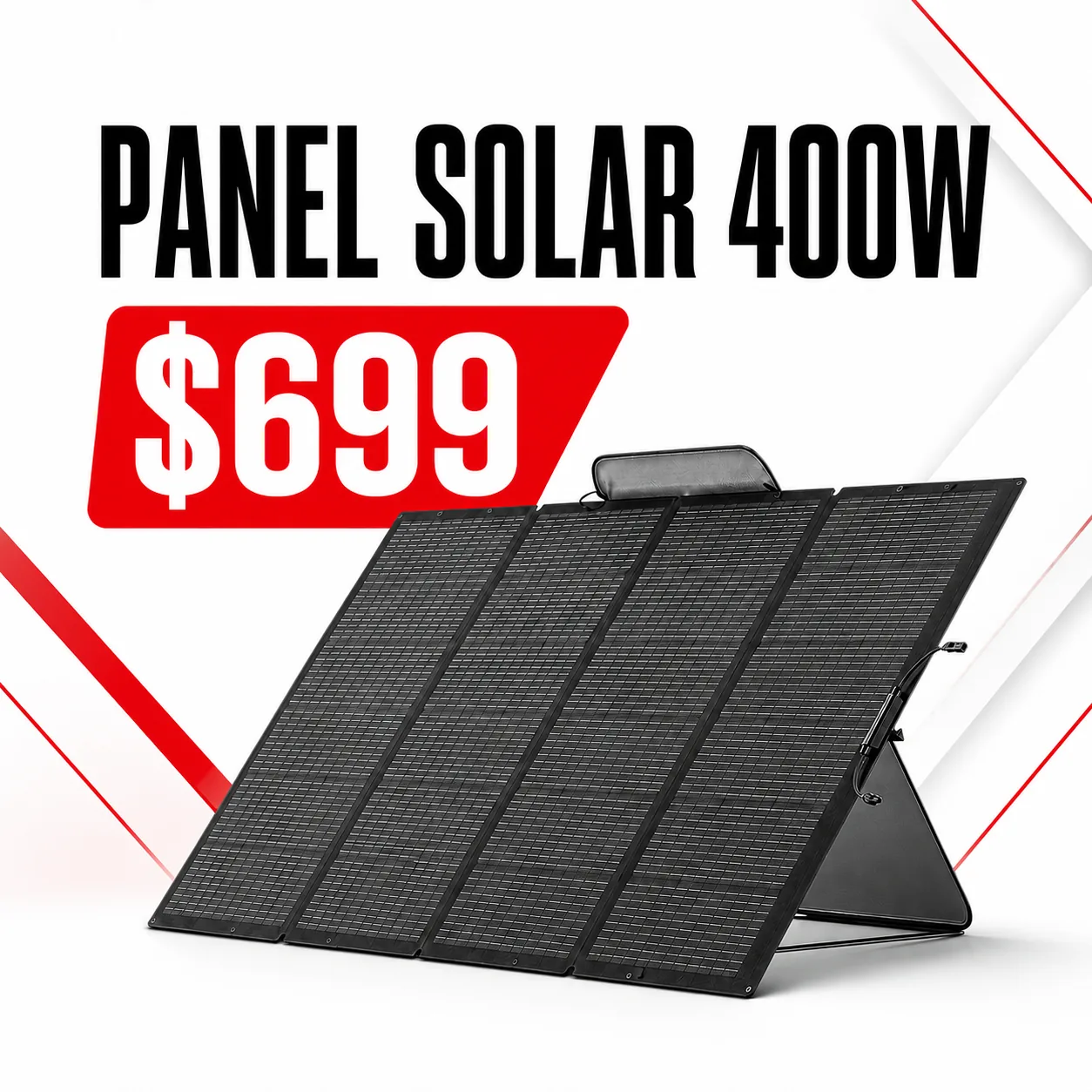 EcoFlow Panel Solar 400W - generador solar para Cuba